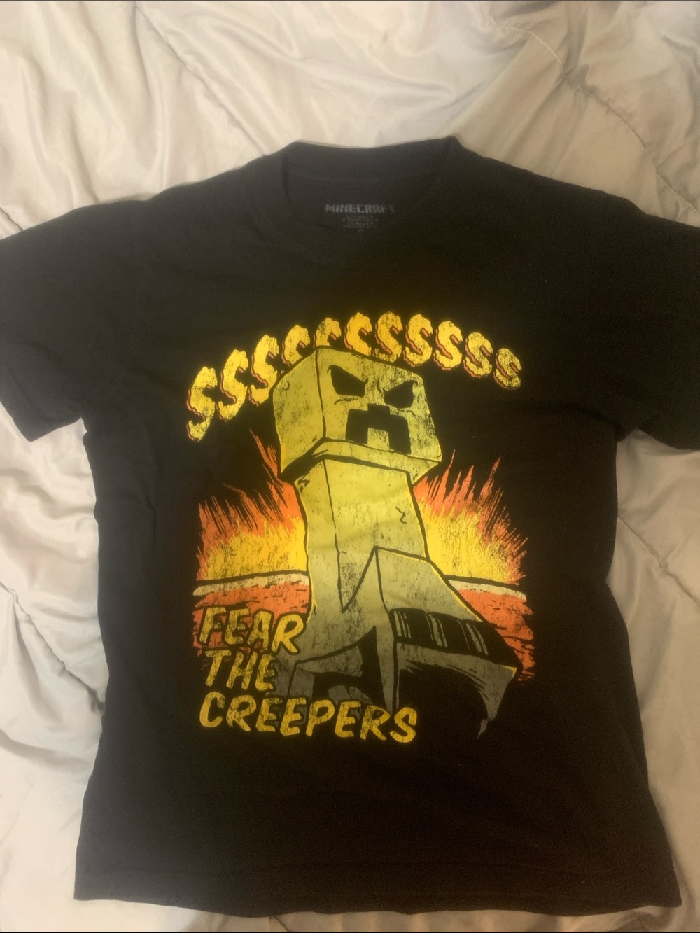 Boys' Black 'Fear the Creepers' Graphic T‑Shirt